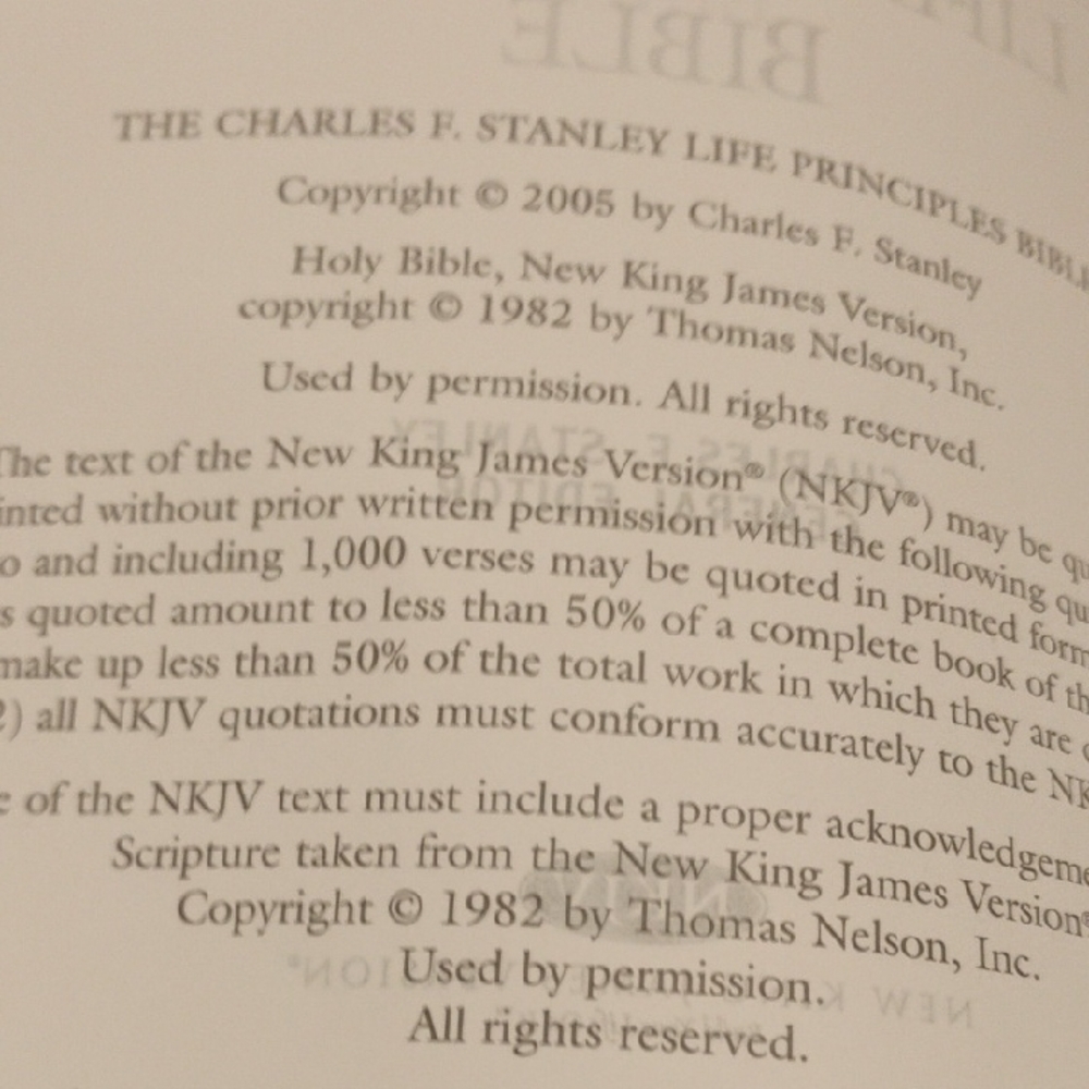 Life Principles Bible by Charles F. Stanley - Picture 5 of 5